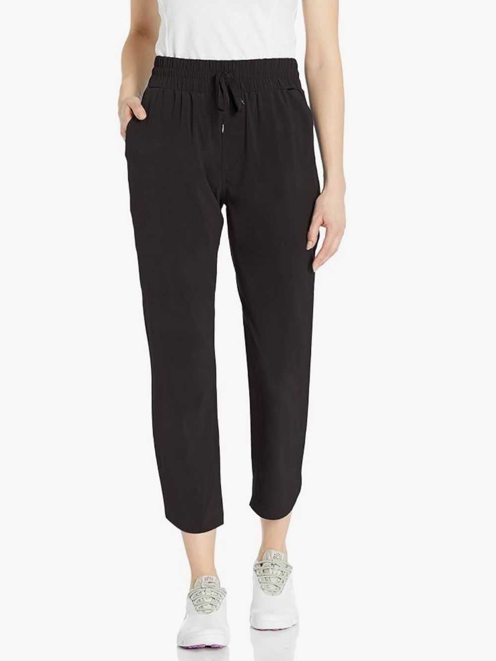 Puma Black DryCell Lightweight 7/8 Elastic-Waist Joggers